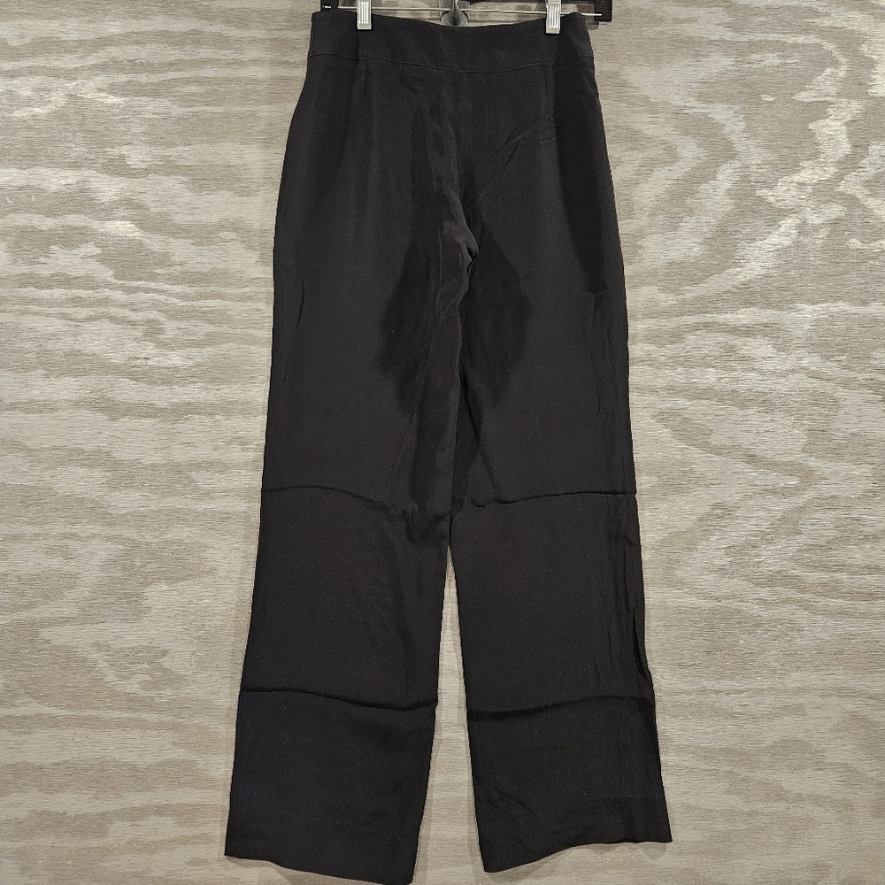 Armani Collezioni Antinea 100% Virgin Wool Black Trousers RN#103723 Sz 2 Vintage - Picture 3 of 11